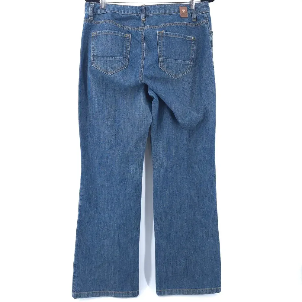 Izod Comfort Country Prep Ranch Classic Fit Bootcut Jeans Stretchy Dark Wash 12R - Picture 9 of 13
